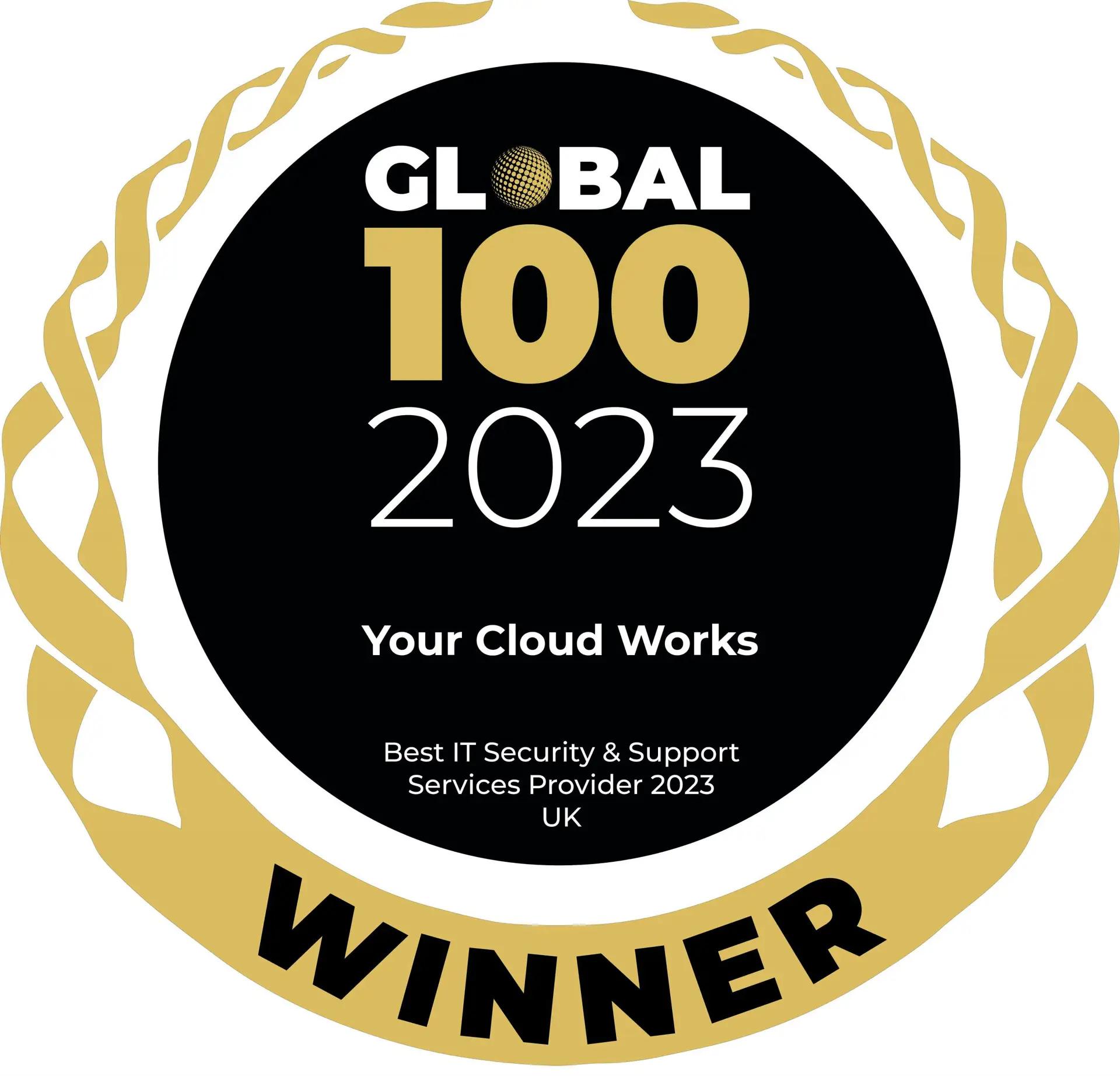 Global 100 – 2023 Winner – Best IT Security & Support Services Provider 2023 – UK