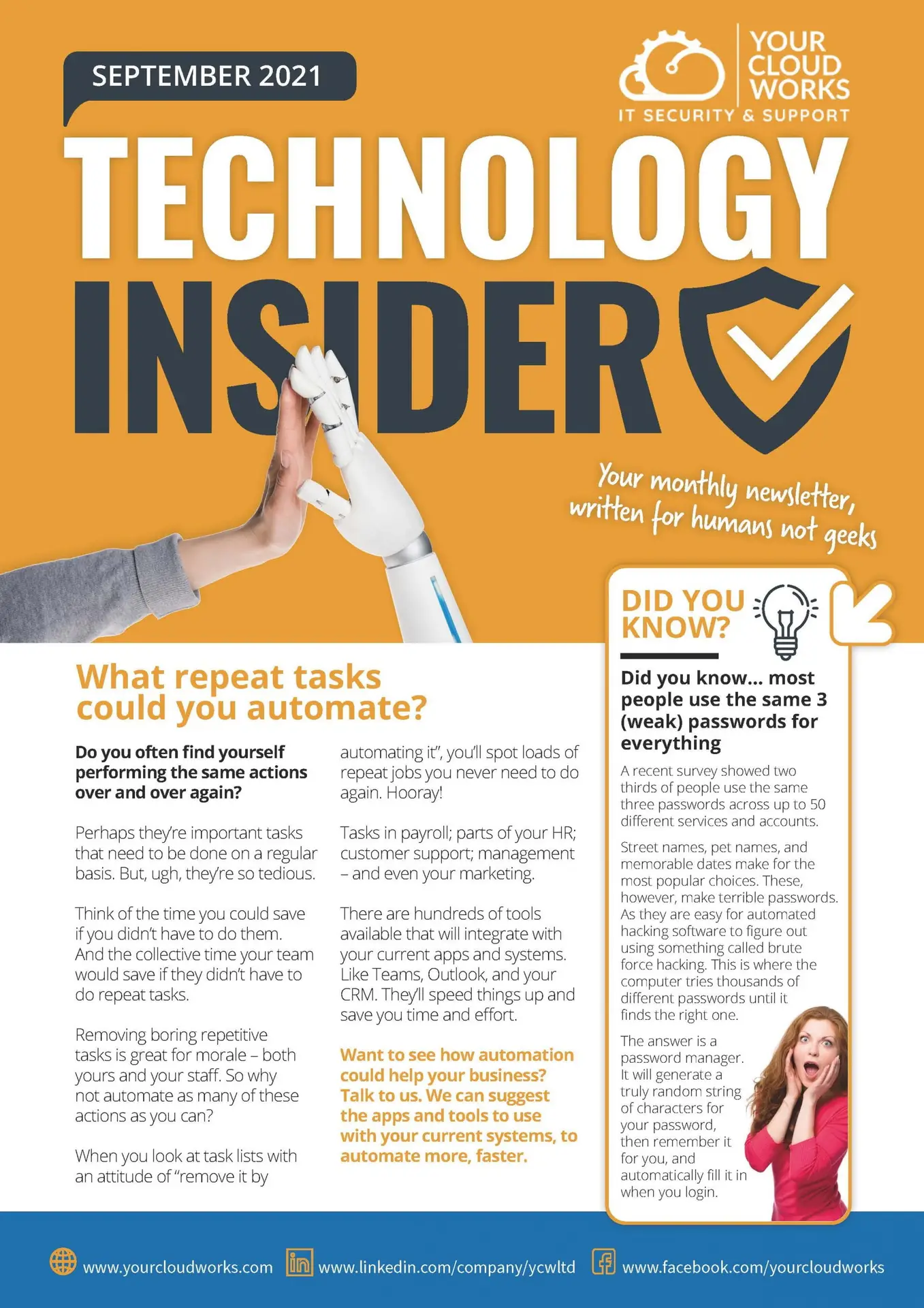 What repeat tasks could you automate?