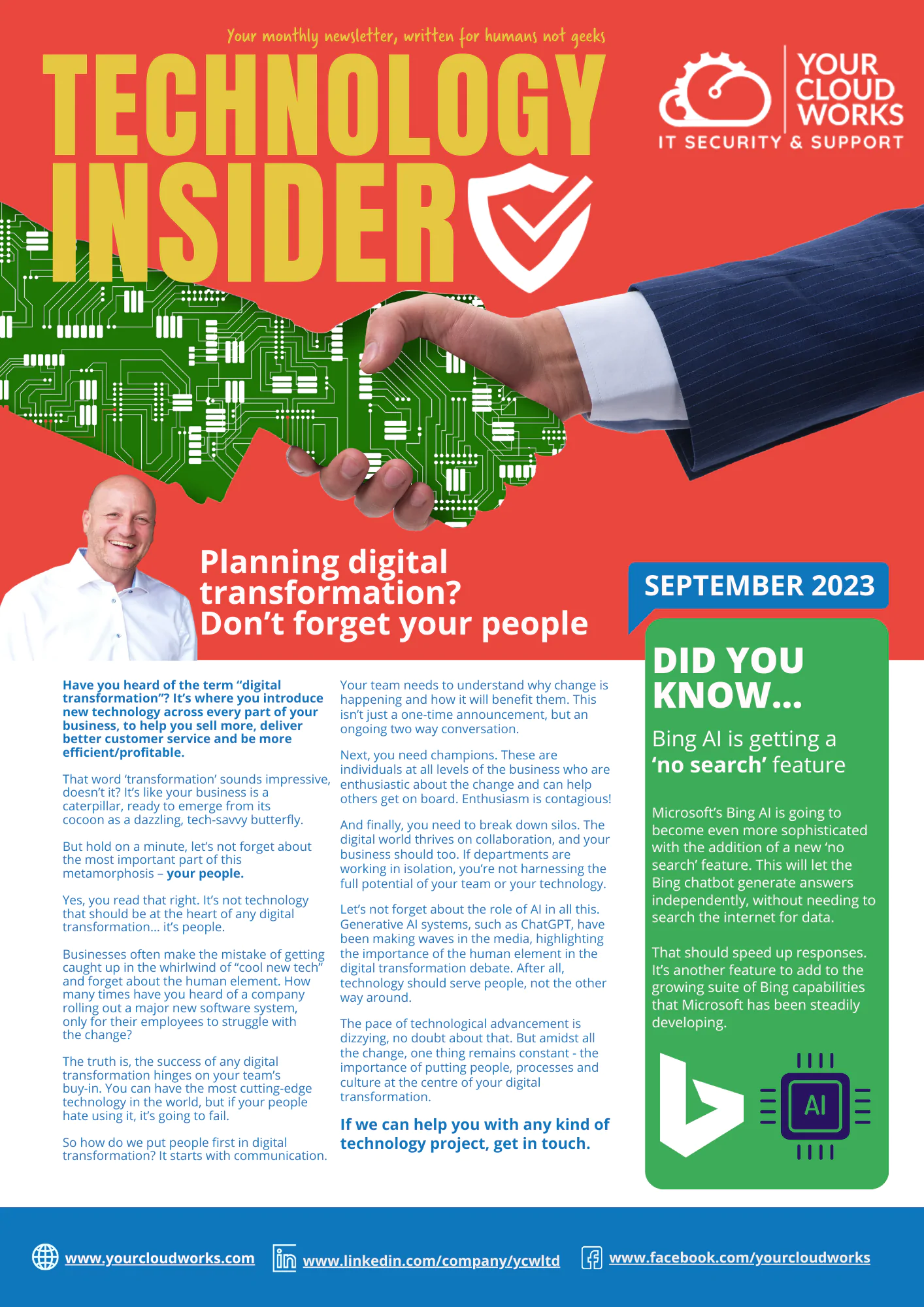 YCW August Monthly Newsletter - Branded